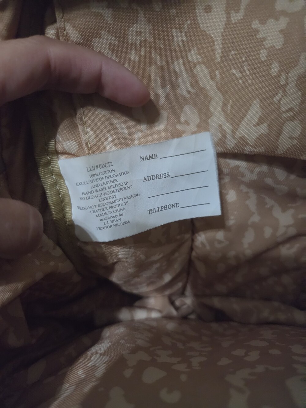 L.L. Bean Canvas Sling Backpack - Picture 9 of 10